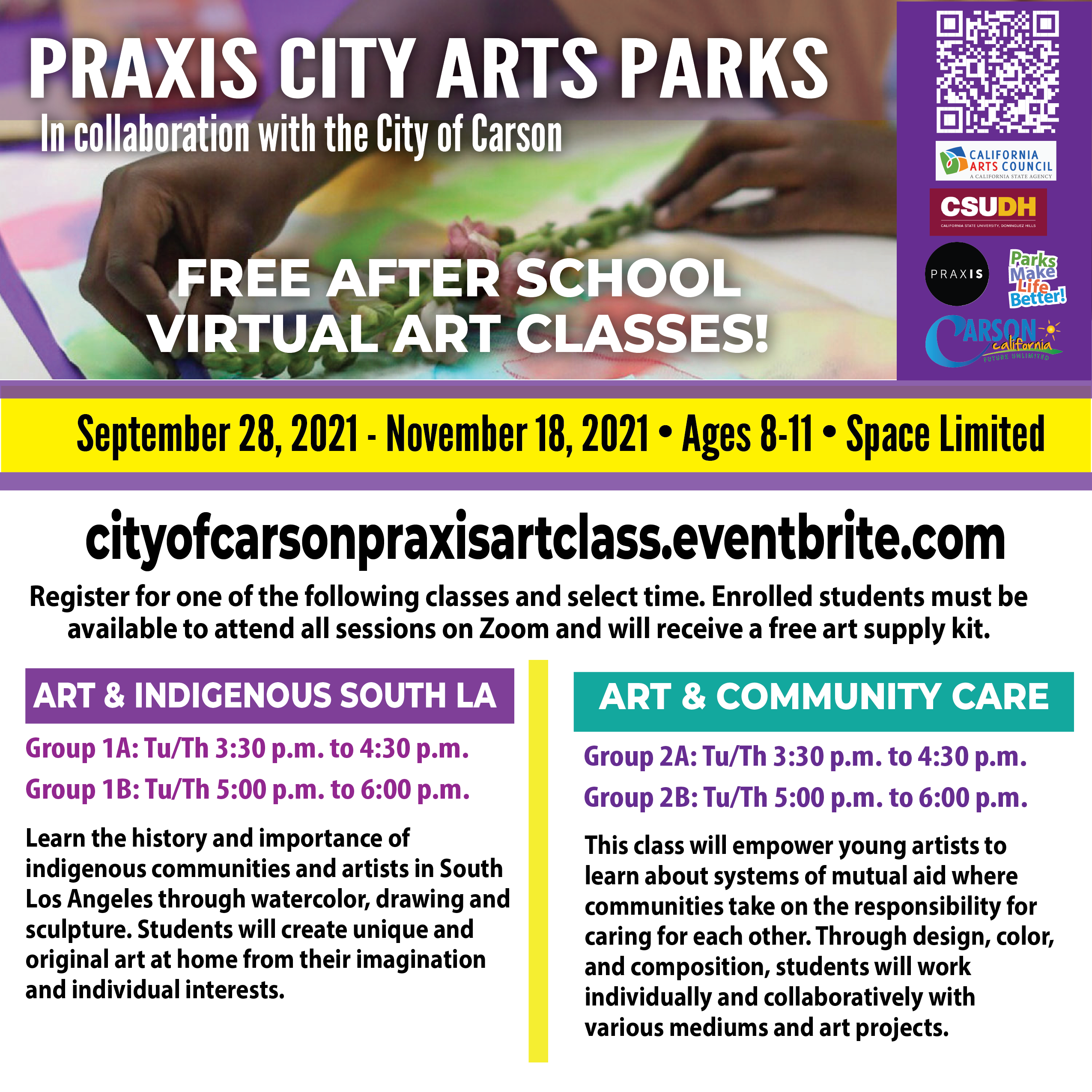 FREE After School Virtual Classes